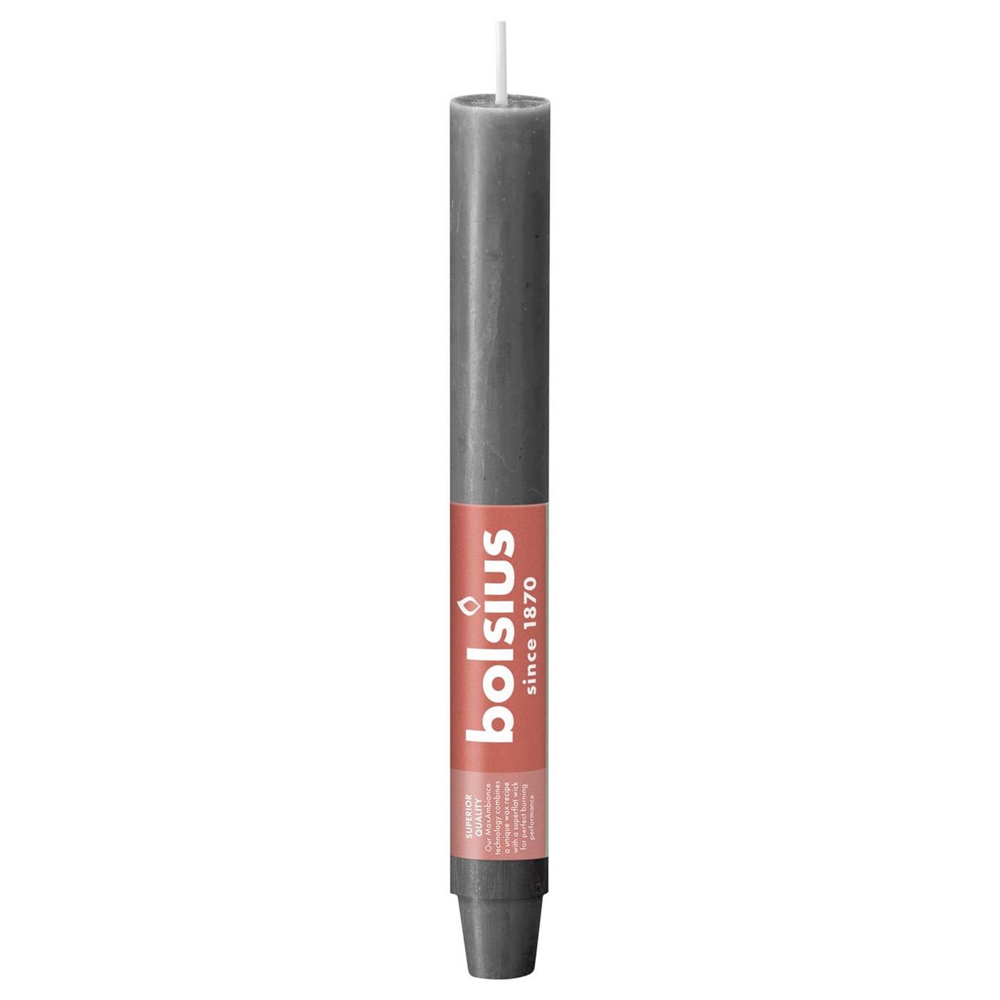 Bougie de table Bolsius xl 230 30 gris orage