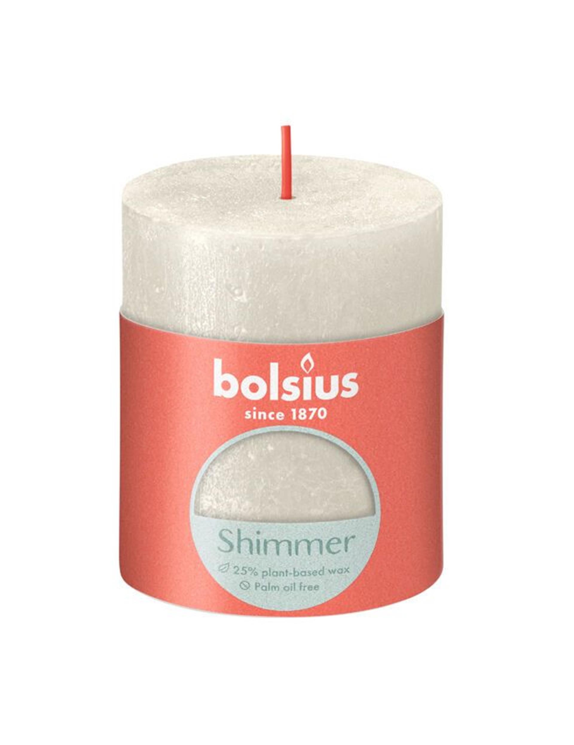 Bougie pilier rustique Bolsius 80 68 ivoire