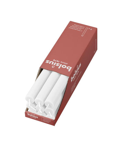 Bougie de table rustique Bolsius blanc nuageux