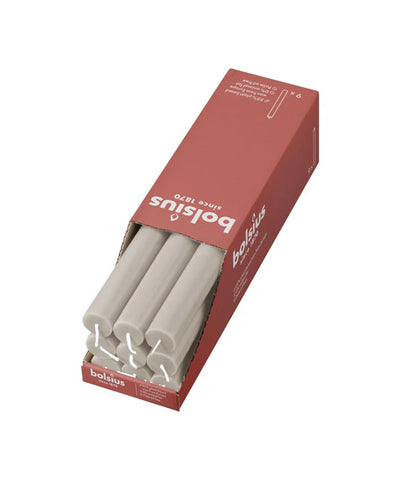 Bougie de table rustique Bolsius gris sable