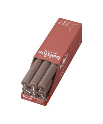 Bougie de table rustique Bolsius taupe