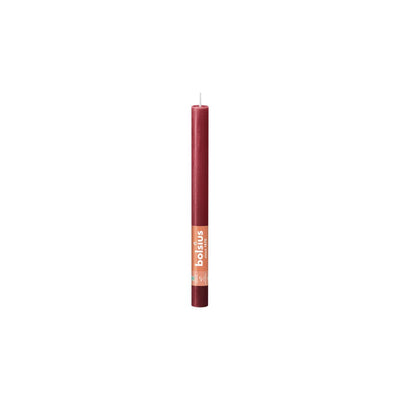 Bougie de table Bolsius 270 23 rouge rustique