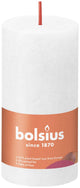 Bougie pilier rustique Bolsius 100 50 blanc