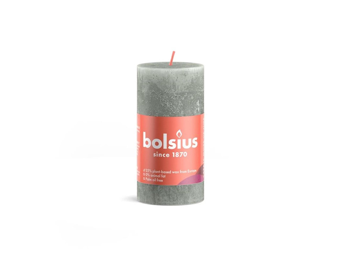 Bougie rustique Bolsius 100 50 vert jade