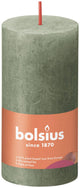 Bougie pilier rustique Bolsius 100 50 olive