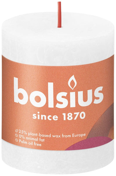 Bolsius Bolsius Stub Bougie 8x6,8 cm blanc