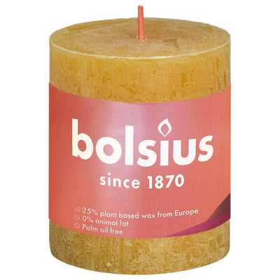 Bolsius Stub Bandle miel rustique jaune 80x68 mm