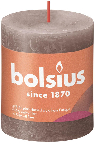 Bolsius Stub Bandle rustique taupe 80x68 mm