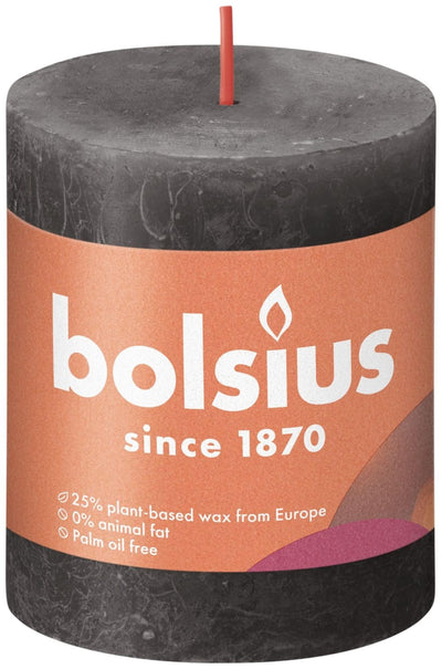 Bolsius Stub Bandle gris rustique 80x68 mm