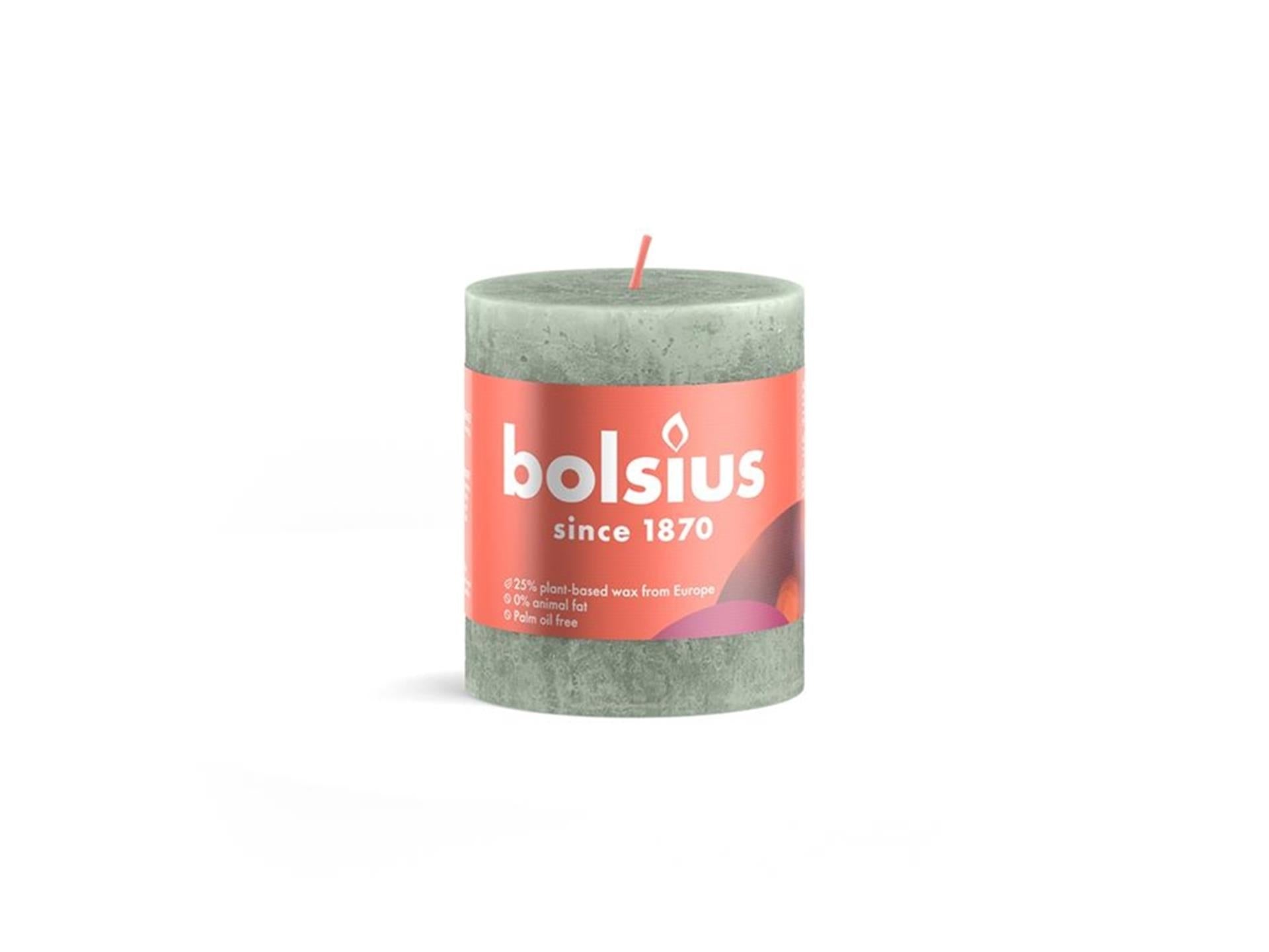 Bolsius Stub Candle rustique 8 x 6,8 cm Green Jade