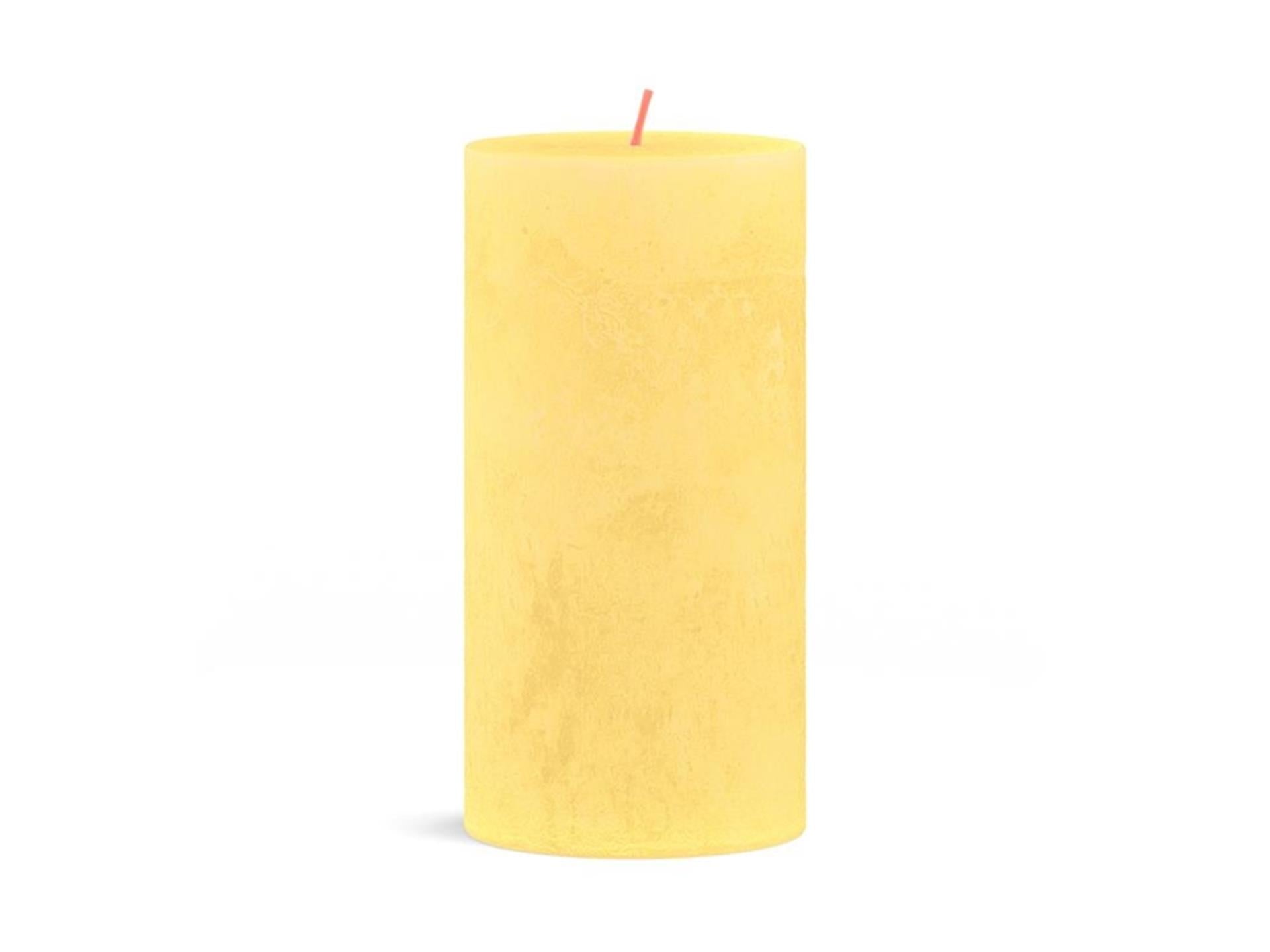 Bolsius Stub Candle rustique 13 x 6,8 cm jaune ensoleillé