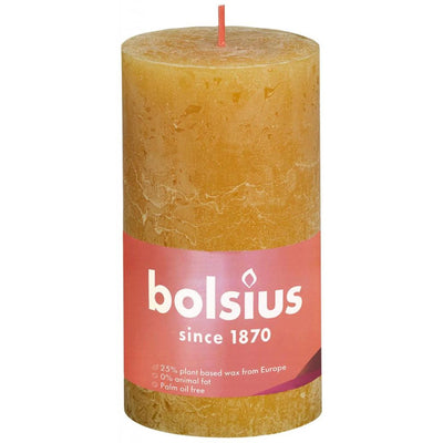 Bolsius Stub Bandle miel rustique jaune 130x68 mm