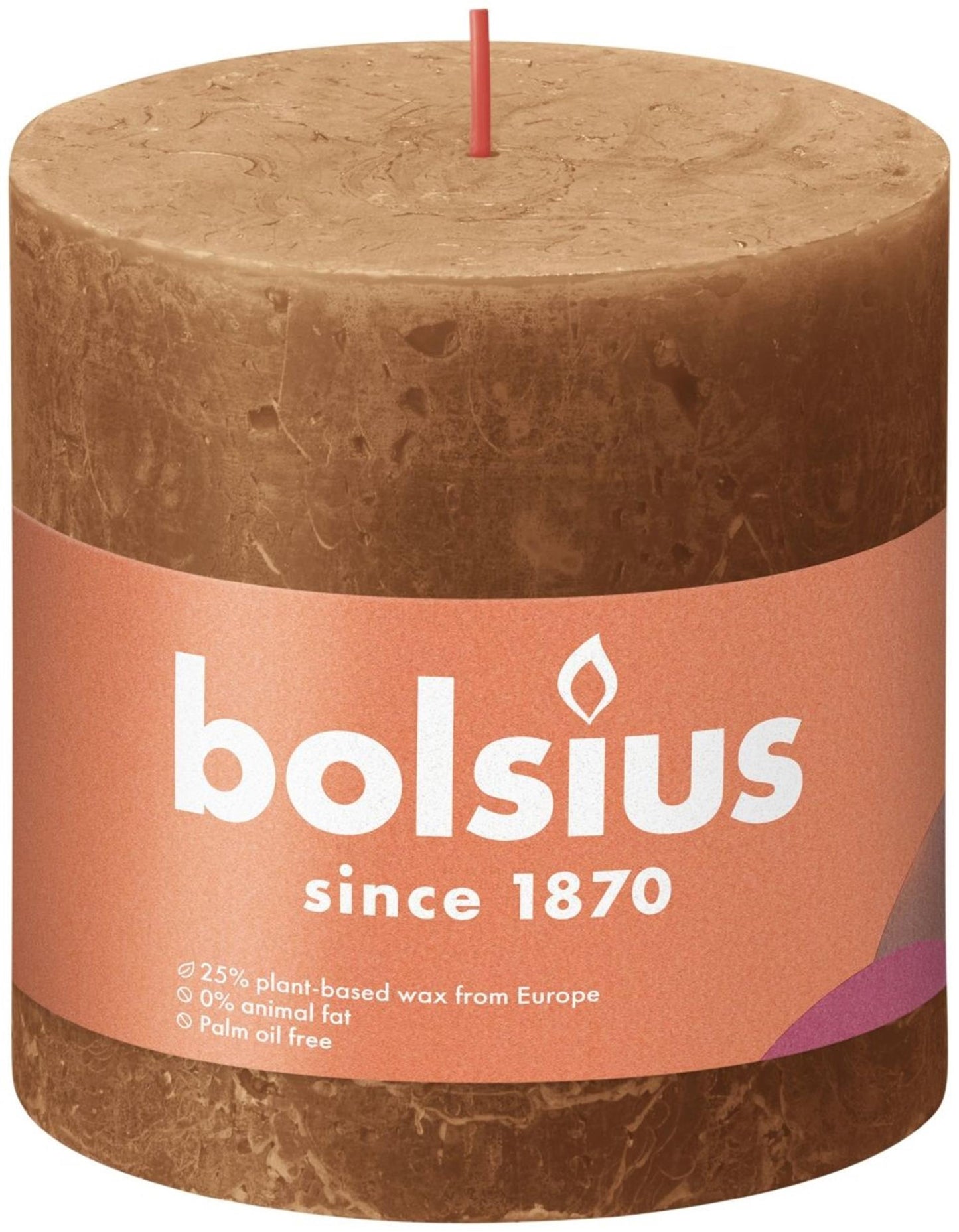 Bougie pilier rustique Bolsius 100 100 marron