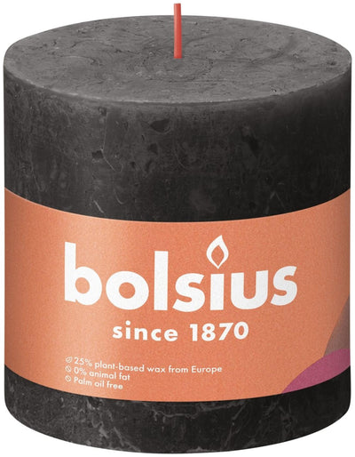 Bougie pilier rustique Bolsius 100 100 gris