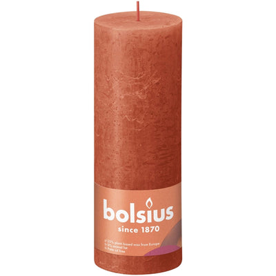 Bolsius Stub Candle rustique 19 x 6,8 cm orange terrestre