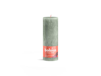 Bolsius Stub Candle rustique 19 x 6,8 cm vert clair