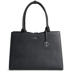 Sac ordinateur portable femme socha ligne droite noir