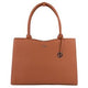 Sac ordinateur portable femme socha ligne droite cognac