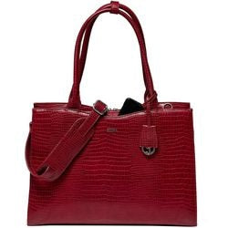 Sac ordinateur portable femme socha croco bordeaux