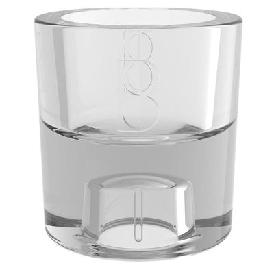Bougeoir Bolsius en verre 2 en 1 rond