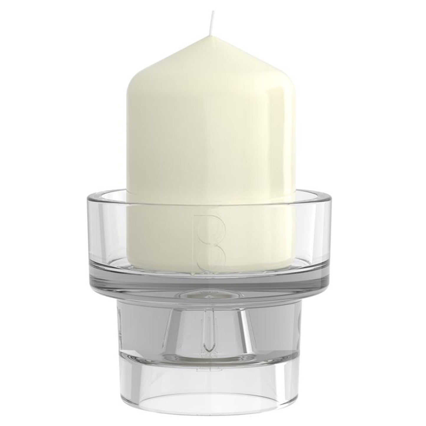 Support multiple en verre Bolsius rond