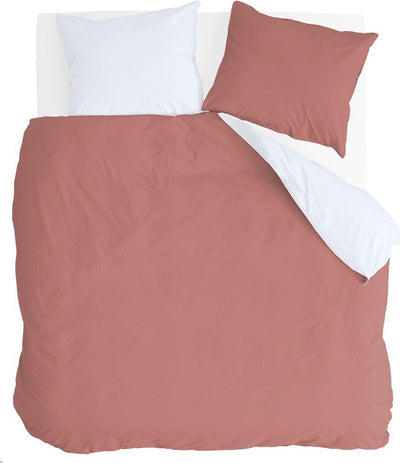 Housse de couette Byrklund Side Way - 200x220 - 100% coton - blanc terra