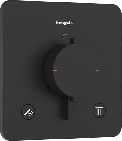Hansgrohe ecostat confort q - thermostat intégré - thermostat ecostat - noir mat