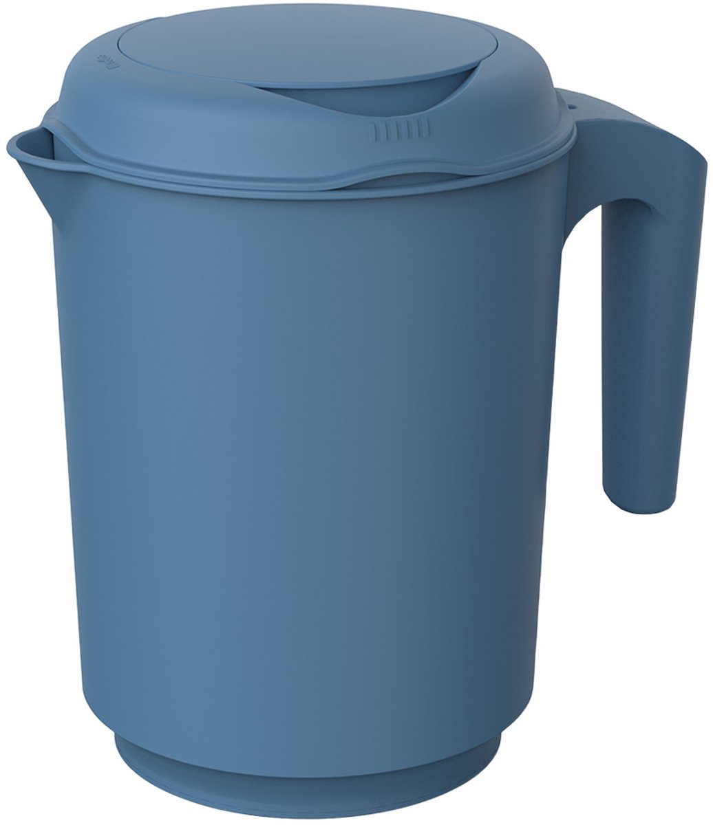 Rotho Rotho Fresh Mix tasse avec couverture d'éclaboussure 1,5 L Bleu horizon