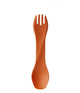 Équipement humain - gobites bio - réutilisable - couverts - spork - orange - couverts de camping