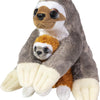Lumo Stars Hug Grys Sloth Caramel and Coffee, 24 cm
