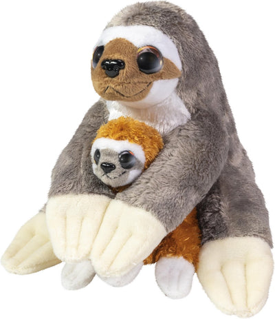 Lumo Stars Hug Grys Sloth Caramel and Coffee, 24 cm
