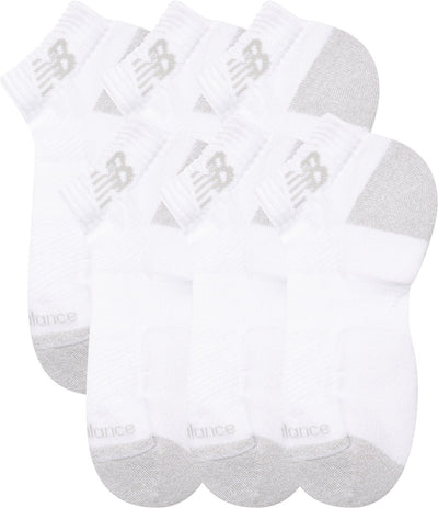 New balance active low cut chaussettes 6 pack chaussettes de sport unisexes - blanc