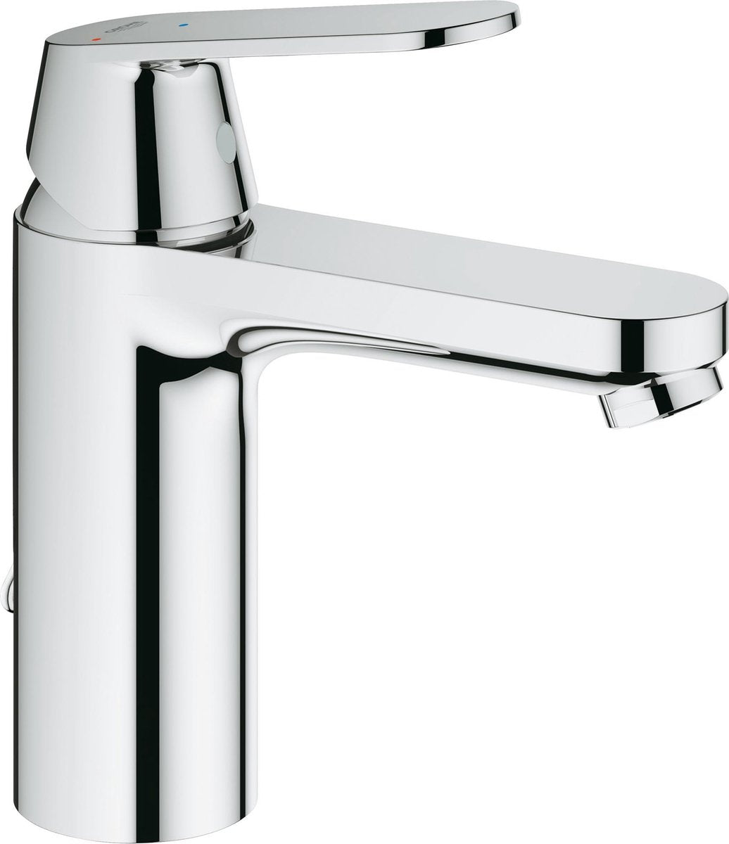 Robinet pour lavabo Grohe eurosmart cosmopolitan - bec moyen - avec garniture de vidage - chrome - économie d'eau