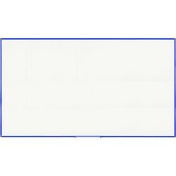 Tableau blanc magnétique bi-office cadre bleu, blanc, bleu