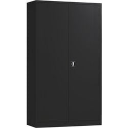 Armoire à portes battantes ch195120 noir 120 x 42 x 195 cm