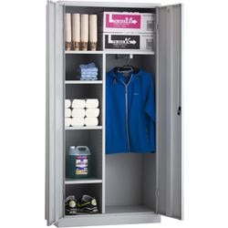 Armoire cht180c7035 gris 80 x 50 x 195 cm