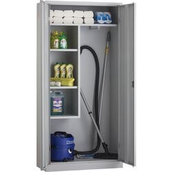 Armoire à balais cm195c7035 gris 92 x 42 x 195 cm