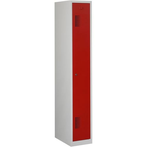 Armoire nh 180-1.1 gris, rouge 300 x 500 x 1.800 mm