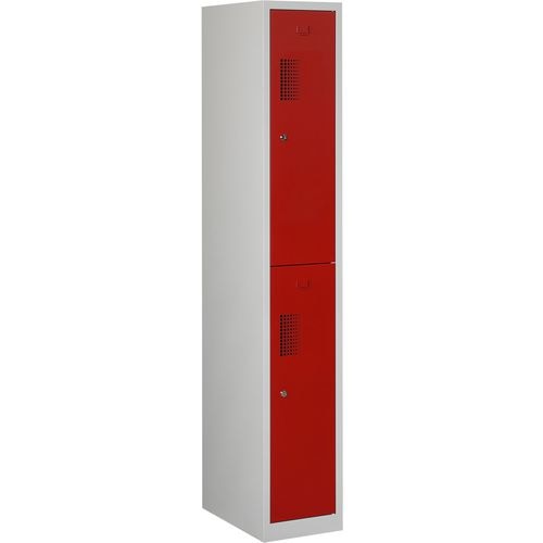 Armoire nh 180-1.2 gris, rouge 300 x 500 x 1.800 mm