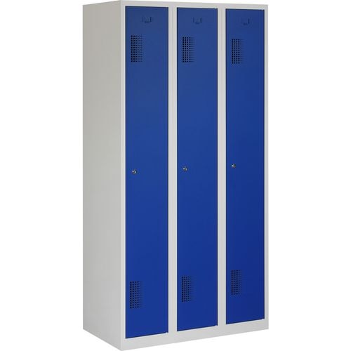 Armoire nh 180-3.3 gris, bleu 900 x 500 x 1.800 mm