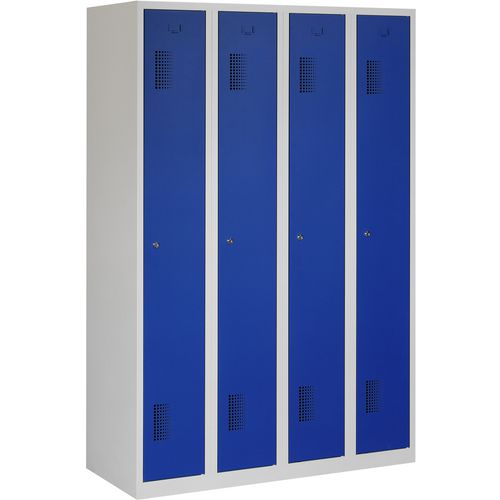 Armoire nh 180-4.4 gris, bleu 1 200 x 500 x 1 800 mm