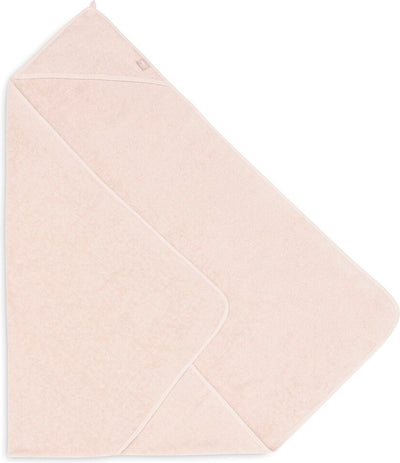 Jollein - cape de bain en tissu éponge 75x75cm - serviette bébé avec cape de bain, châle, poncho de bain - rose sauvage