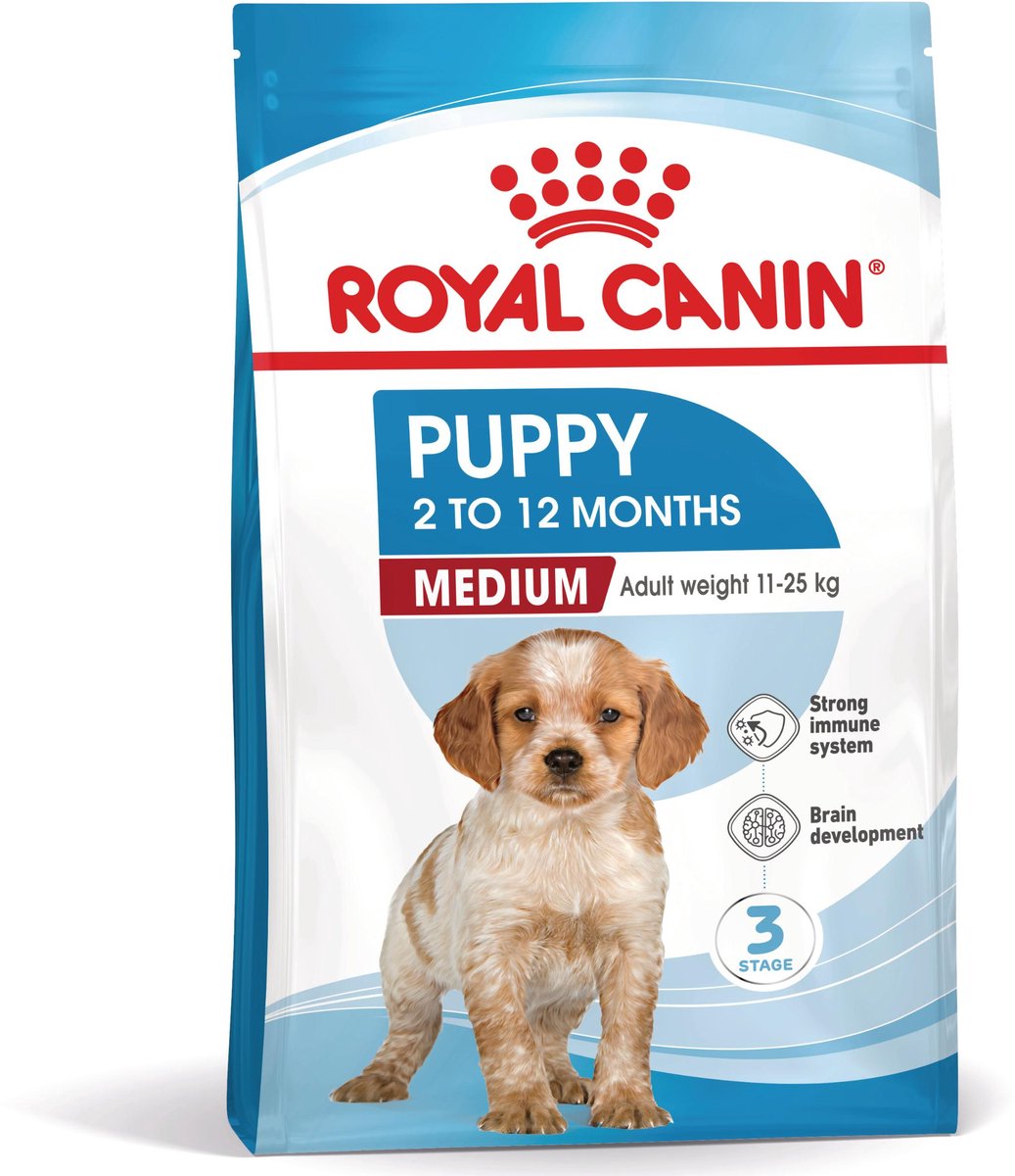 Chiot moyen de canin royal canin