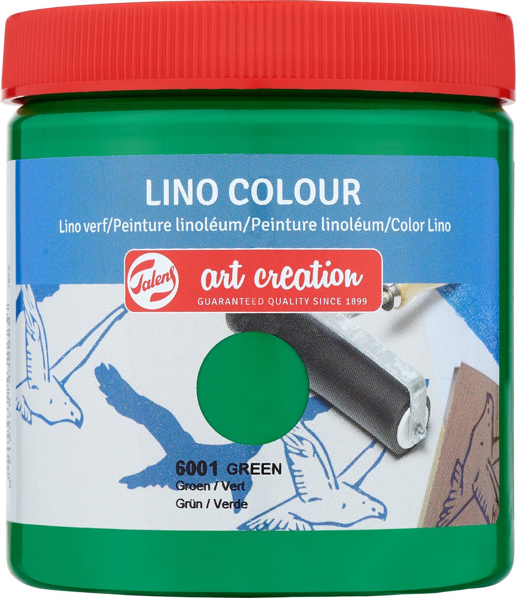 Peinture lino Talens art création 250ml - vert - linoléum - impression en bloc