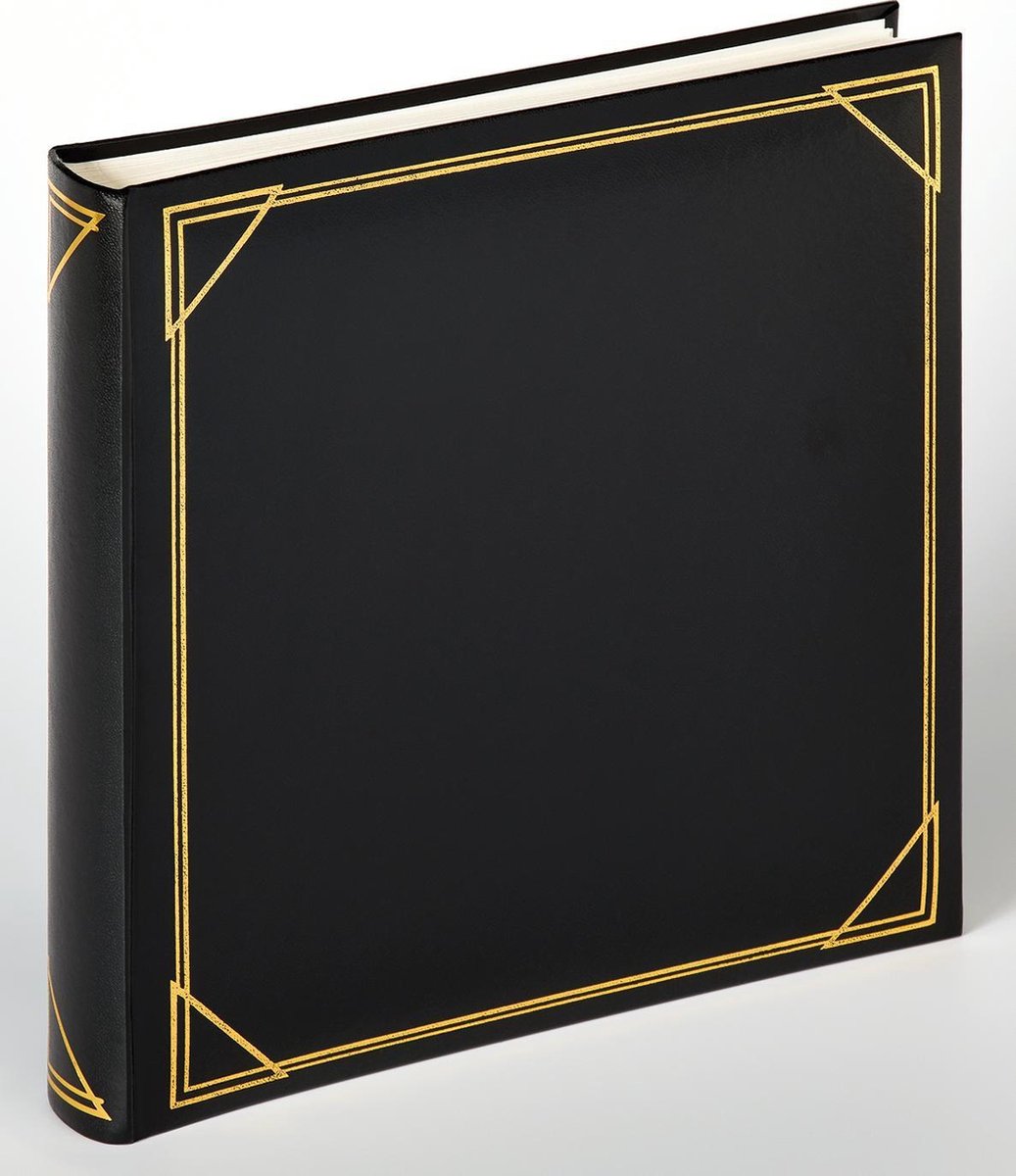Walther mx-200-b standard - album classique - format 30 x 30 cm - 100 pages blanches - noir