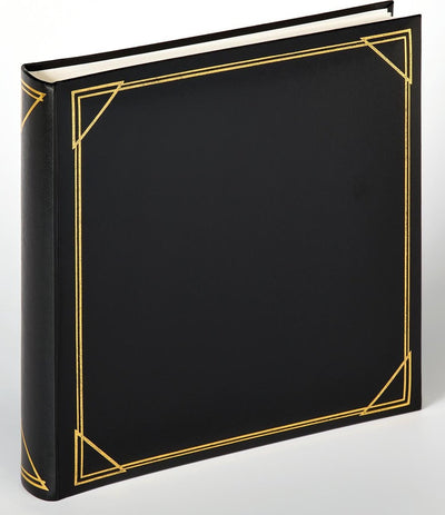 Walther mx-200-b standard - album classique - format 30 x 30 cm - 100 pages blanches - noir