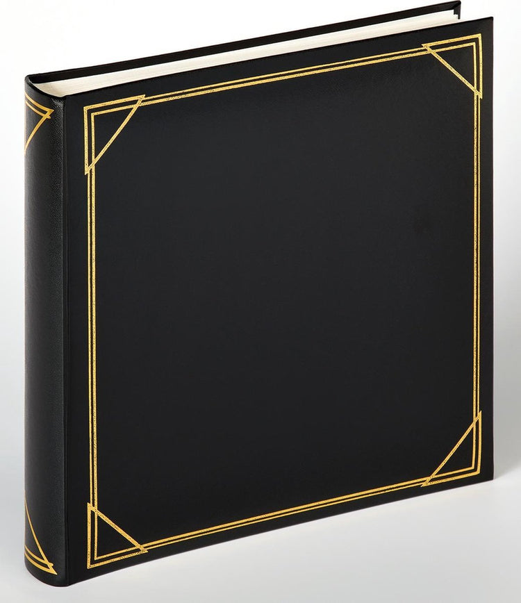Walther mx-200-b standard - album classique - format 30 x 30 cm - 100 pages blanches - noir