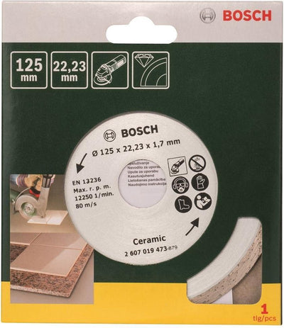 Bosch accessoires disque à tronçonner diamanté pour carreaux de céramique, 125 mm ø - 2607019473