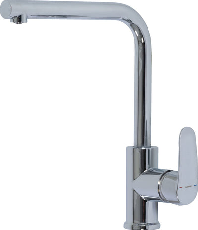 Robinet de cuisine Plieger dour - 1 trou - commande latérale - chrome