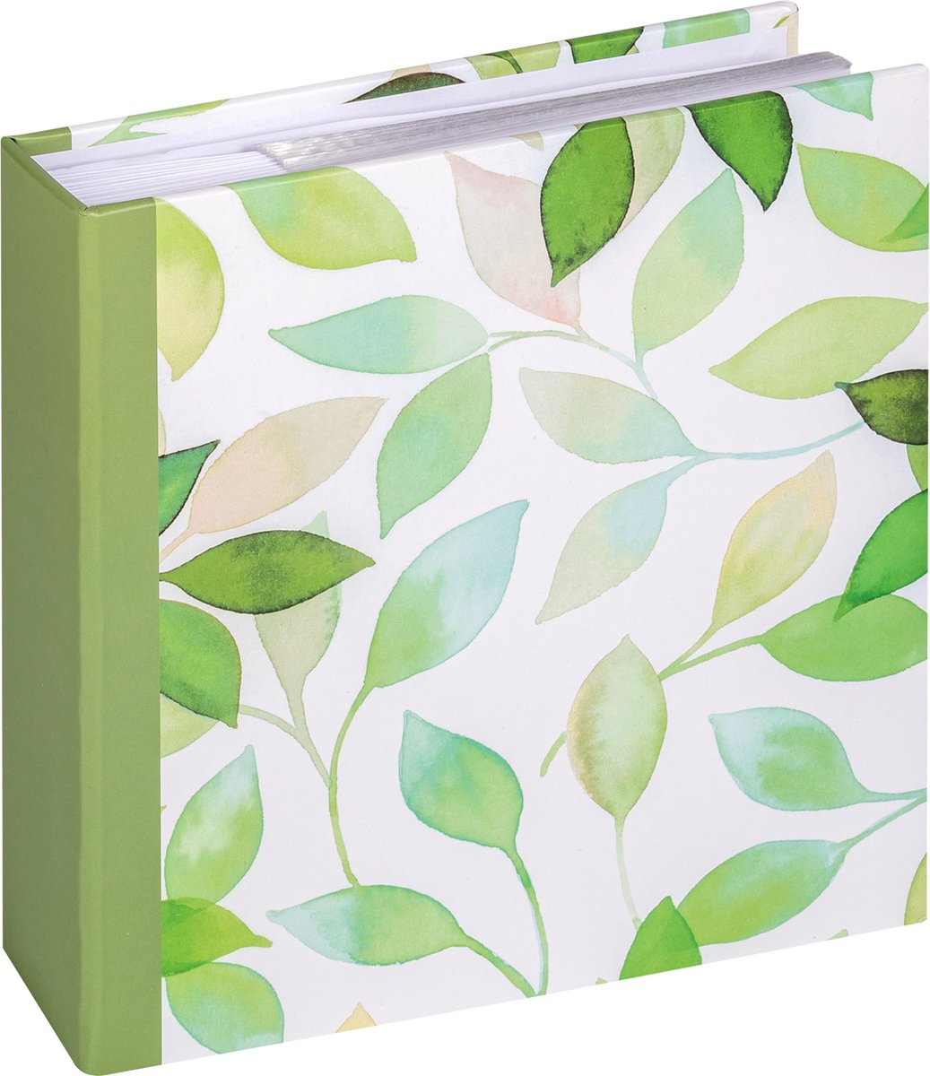 Walther me-363-a season - album mémo - format 22 x 22 cm - pages blanches - 200 photos 10x15 cm - vert
